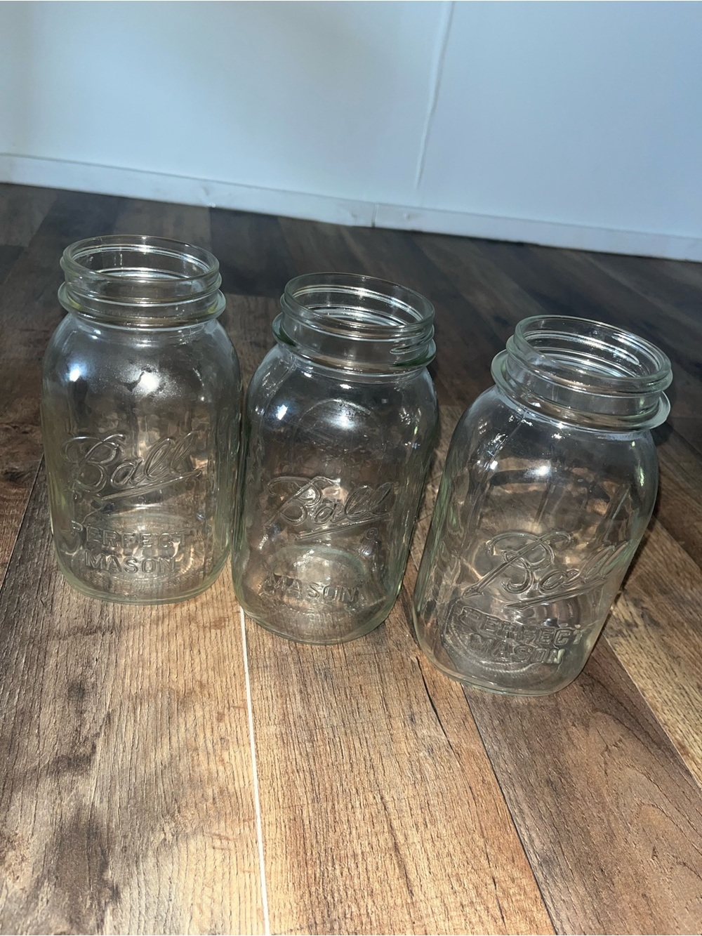Ball Clear Glass Mason Jars - Set of 3